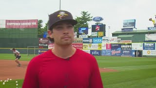 Full interview with Red Sox prospect Triston Casas after his return from 2020 Tokyo Olympics [upl. by Aicxela679]