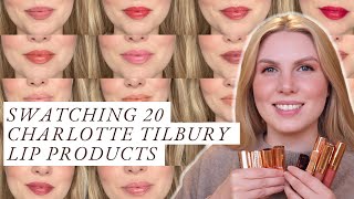 Charlotte Tilbury Lipstick Collection amp Swatches  Too Much Tash [upl. by Musette]