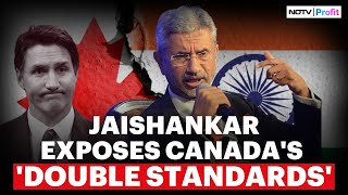 Why Does Canada Have A Problem With India S Jaishankar Bares It All At NDTV World Summit [upl. by Leicam760]