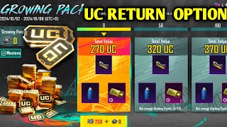 New Growing pack UC return Pubg mobile l new growing pack event [upl. by Nylikcaj345]