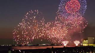 Makuhari Beach Fireworks Festival 2024 [upl. by Cristobal]