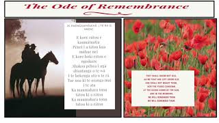 Ode of remembrance in Te Reo Māori  the last post [upl. by Nierman]