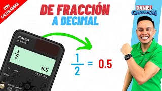 CONVERTIR FRACCIÓN A DECIMAL CON CALCULADORA [upl. by Ira]