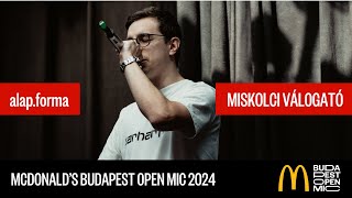 McDonalds Budapest Open Mic válogató – Miskolc  alapforma Szintek [upl. by Yesima]