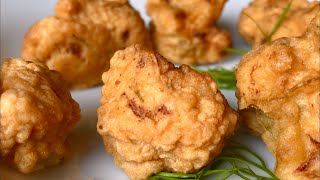 Crispy Fried Cauliflower Bites  Em’s Kitchen [upl. by Nwahsear]