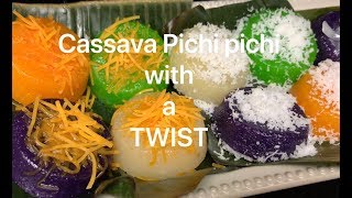 Pichi Pichi Recipe with Coconut milk and 3 Flavors  Macapuno Cheese and Coconut toppings [upl. by Araeit]