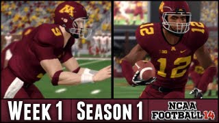 NCAA Football 14 Dynasty  Week 1 vs UNLV  Season 1 Opener [upl. by Lasorella]