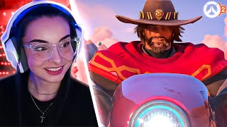 I Reacted To Cassidys Overwatch Cinematic 🔥  AveryJean Reacts 2 [upl. by Gerti]