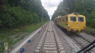 Führerstandsmitfahrt im Seehas von Singen nach Radolfzell im Gleiswechselbetrieb [upl. by Drol]