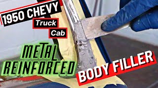 1950 Chevy Truck Ep 37 Metal Reinforced Body Filler How To [upl. by Hoffarth]