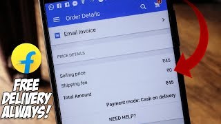 SERIOUS BUG IN FLIPKART THAT GIVES FREE DELIVERY ON EVERY PRODUCT Flipkart Free Delivery Trick [upl. by Oilenroc320]