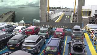 Brittany Ferries MV Armorique Departing Roscoff Finistère Brittany France 26th August 2014 [upl. by Idahs]