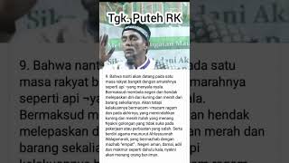 Dakwah tgk Puteh RK Dan ramalan Syiah Kuala Poin 9 [upl. by Nnyltak]