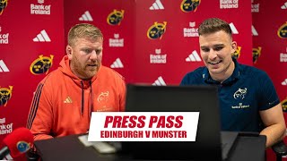 Press Pass  Edinburgh v Munster [upl. by Selmore]