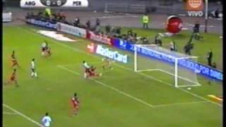 Argentina vs Peru 2 a 1 Eliminatorias Sudafrica 2010 Parte 1 [upl. by Ule]