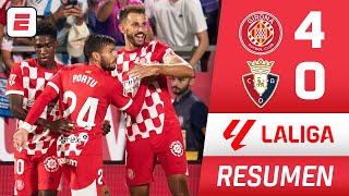 Girona APLASTÓ 40 al Osasuna con GOL del uruguayo Stuani  Resumen  La Liga [upl. by Mokas675]