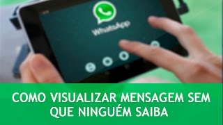 COMO FICAR INVISÍVEL NO WHATSAPP E ESCONDER STATUS DE ONLINE [upl. by Metts]