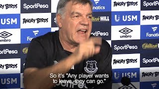 Sam Allardyce Frustrated At Constant Rooney Questions [upl. by Nett]