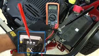 How to Test a KOHLER Voltage Regulator RectifierRegulatorBattery Voltage Test at Regulator [upl. by Wordoow518]