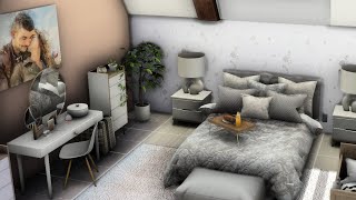 AtlantidoDesign ATTIC HOUSE  Sims4  CC  Stop Motion [upl. by Japeth467]