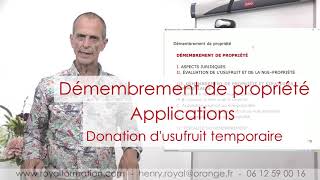 Donation dusufruit temporaire  abus de droit fiscal [upl. by Federico45]