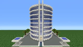 Minecraft Tutorial How To Make A Modern Hotel  2 [upl. by Aniuqaoj]