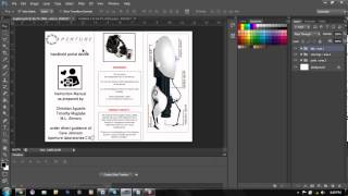 how to make a brochure zfold PHOTOSHOP VER [upl. by Mathur313]