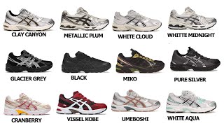 ALL PAIRS OF ASICS GEL 1130 WITH NAMES [upl. by Andie778]