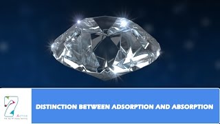 DISTINCTION BETWEEN ADSORPTION AND ABSORPTION [upl. by Coy953]