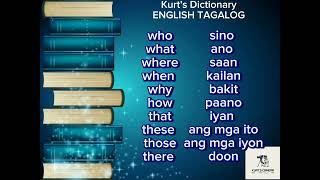 English Tagalog Translation dictionary 5 [upl. by Aklam]