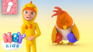 Les petits poussins 🎤 KARAOKÉ  Chansons avec des animaux pour Enfants  HeyKids en Français [upl. by Layor]