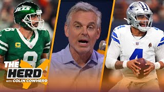 Cowboys vs Giants preview Jets’ biggest struggle is ‘handling success’  NFL  THE HERD [upl. by Jammal140]