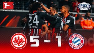 Eintracht Frankfurt  Bayern Múnich 51  GOLES  Jornada 10  Bundesliga [upl. by Mikiso]