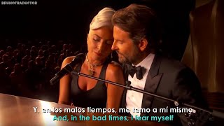 Lady Gaga Bradley Cooper  Shallow Live From The Oscars  Lyrics  Español  Video Official [upl. by Fillian]