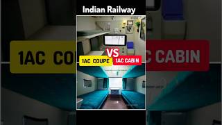 Coupe Vs Cabin 1AC First Class Rajdhani Duronto Satabdi Express train indianrailways shorts [upl. by Jessee]