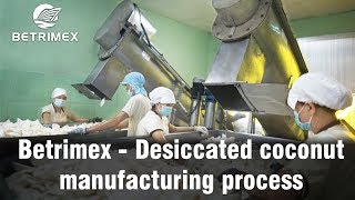 Betrimex  Desiccated coconut Manufacturing process [upl. by Clerissa]