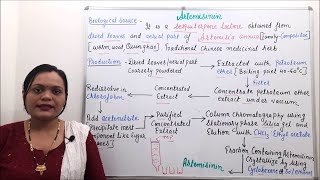 Artemisinin Part 01 Industrial Production Isolation Method Estimation amp Utilization Part 09 [upl. by Yerffoej]