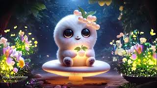 🌌🍄 Fluffys Nighttime Glow Sitting in the Enchanted Forests Glowing Mushroom [upl. by Aliza]