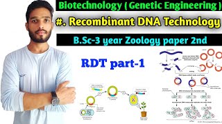 Recombinant DNA Technology  Denaturation and renaturation of DNA  Gene cloning  BSc 3 year [upl. by Assilac]