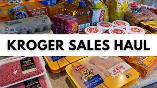 150 Weekly Grocery Haul to Kroger  Shopping This Weeks Kroger Deals [upl. by Linell]