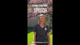 Stroke Symptoms S Is For Speech [upl. by Langsdon537]