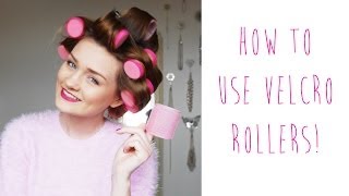 HOW TO USE VELCRO ROLLERS  tinytwisst [upl. by Remmos]