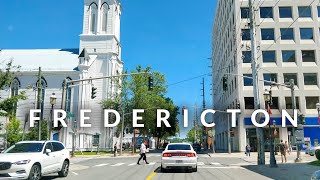 Fredericton Downtown Drive 4K  New Brunswick Canada [upl. by Yard323]