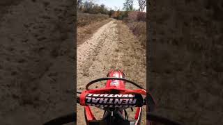 POV crf riding dirtbikeriding dirt automobile [upl. by Par]