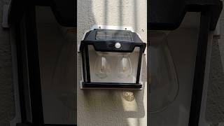 Solar motion sensor wall light battery backup problem shorts shortsfeed shortvideo [upl. by Mitinger]