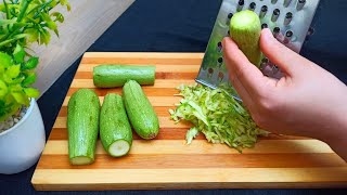 Courgettes Râpées ‼️ Recette Facile le goût est plus que étonnant 👌🔝 ASMR [upl. by Defant436]