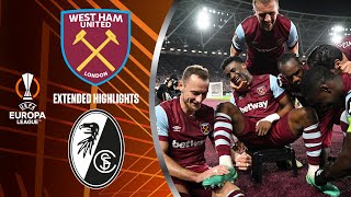 West Ham United vs SC Freiburg Extended Highlights  UEL Round of 16 2nd Leg  CBS Sports Golazo [upl. by Crist964]