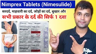 Nimesulide tablet 100mg in hindi  Best medicine for pain relief  treatment of joint pain  Nimprex [upl. by Derril61]