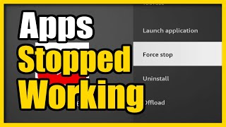 How to Fix an Application That Stopped Working on Amazon Fire Stick Easy Method [upl. by Hgielhsa]