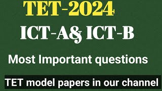 ICTA amp ICTB total important bits ICT practice bits for AP TETAPTET psychology practice bitsict [upl. by Grace]